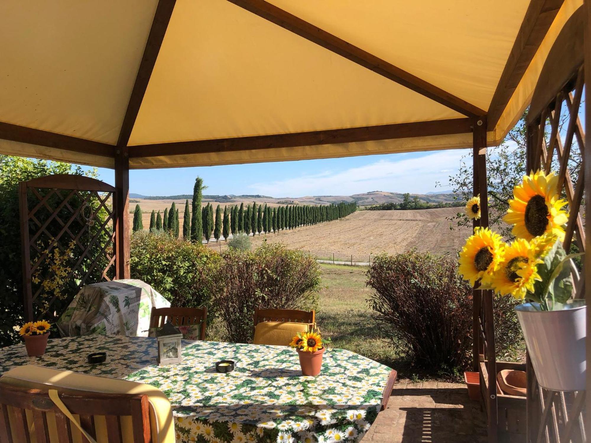 Casa Country House Girasole Vakantie Huis-Wakacje Huis Asciano Bagian luar foto